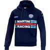 Sparco Martini Racing Hoodie Felpa con cappuccio, blu