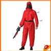 Atosa Costume Uomo Tuta Rossa Rapinatore Casa di Carta