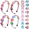 UMILKI Cerchietto per Capelli Bambine Arcobaleno, 4 Pezzi Cerchietti Capelli 8