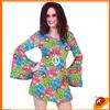 Espa Costume Carnevale Donna Ragazza Disco Dance Sunny Hippy 70s Tg 36-42