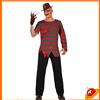 Atosa 🖤 Costume Gomez Addams Uomo Nero Gessato Halloween Carnevale