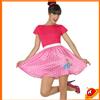 Espa Costume Carnevale Donna Ragazza Abito Grease Rosa Barbie Anni 60s50s Tg 36-46