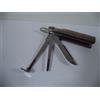 ANGELO CURAPIPE PIGINO PIPE TAMPER PIPA IN ACCIAIO RIVESTITO LEGNO X3 MOD NUOVI