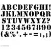Artemio 15020026 Home Deco Stencil, Plastica, Nero, 15,5 x 0,2 x 19,5 cm