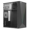 NUWO Itak IK150 Case Pc Office Micro-ATX con Alimentatore 500W e Strip Led