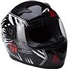 Astone Helmets - Casque moto GT2 kid predator - Casque de moto homologué pour enfant - Casque intégral enfant - Casque de moto intégral junior -Black/white M