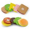 eitech VIGA Hamburger e Sandwich di Legno, Colore Marrone, 50810
