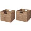 PF Kallax Expedit - Set di 2 scaffali intrecciati, 30 x 30 x 26 cm, cestino (e8O)