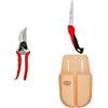 FELCO 2 Forbici da Potatura Professionali Bypass 25 mm per Mano Destra con Sega Pieghevole FELCO 600 per Lavori di Giardinaggio