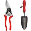 FELCO 8 Forbici da Potatura Professionali Bypass 25 mm per Mano Destra con Trapiantatore Manuale FELCO 401