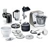 Bosch MUM5XL74 - Robot da cucina serie 4 con bilancia, ciotola in acciaio inox, lavabile in lavastoviglie, frullatore, tritacarne, tritacarne, agitatore planetario, 3 fette, taglierina cubi, 1000 W
