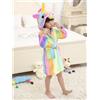 A2Z 4 Kids® Accappatoio Per Bambine 3D Animale Unicorno Arcobaleno