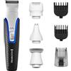 Remington PG4000 - Kit multi-toelettatura da uomo, in grafite G4 (capelli e barba, 7 accessori, naso e orecchie, trimmer di precisione, mini rasoio a lamina, 3 pettini, lame autoaffilanti, durata 60
