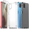 Ferilinso Cover per Samsung Galaxy A12/A12 Nacho/M12 + 2 Pezzi Pellicola Protett