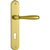 COLOMBO DESIGN Maniglia per porta esterna con placca Colombo Design ROBOT - Oro lucido
