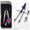 UppyTech Compasso Tecnico Professionale 3pz 16,8cm Disegno Architetto Geometra Scuola
