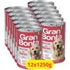 Monge Gran Bontà Cane Bocconi con Manzo - 12x1230g Bocconi per cani Monge in promo %%