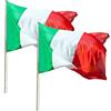 KliKil Bandiera Italia Tricolore - kit di 2 bandiere - bandiera italiana