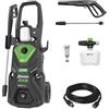 Ribimex Idropulitrice ad Alta Pressione RX5, 2200W, 160 Bar, 460 L/h, Getto Regolabile, Serbatoio Detergente 550 mL, Tubo da 6 m, Protezione IPX5, Arresto Automatico, Avvolgitubo Integrato - PRNHP05