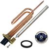 GOLDMAN SERVICE Resistenza Curva Termo Elettrico Flange + Anodo Magnesio + Guarn