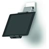 Durable 893523 Tablet Holder Wall Pro, Porta Tablet da Parete a Inclinazione Variabile, 80 x 65 x 270 mm, Argento