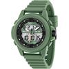 Sector No Limits Orologio Sector Ex-48 R3251302004 watch Silicone Verde Digitale crono Luce