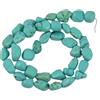 Perline Sciolte Di Turchese Blu Artificiale Di Howlite Blu Burattato Di Ciottoli