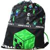 A2Z Bambini Official Minecraft Game Over Coulisse da Ginnastica Borsa Creeper Pe Kit