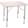 Cosma TAVOLO PIEGHEVOLE ALTEZZA REGOLABILE GIARDINO CAMPEGGIO 80X60CM METALLO BIANCO