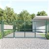 vidaXL Cancello da Giardino in Rete Verde 350x175 cm Acciaio Zincato