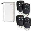 koomando Hiland Kit Ricevitore + 4 telecomandi Rolling Code 433,92 MHz, Ricevitore a 1 ca