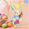 Coniglietto pasquale in paglia con fiori Accessori fotografici per