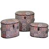 Vacchetti Giuseppe Vacchetti 3813610000 - Set di 3 valigie in Pelle Sintetica, Multicolore