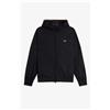 Fred Perry 🔵 Fred Perry - Giacca Brentham con cappuccio J2330 Nero Uomo New SS26