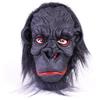 Maschera con testa di gorilla, maschera con testa di scimmia per spettacoli