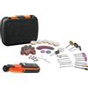 BLACK+DECKER Multiutensile Rotativo 7,2V + 52 Accessori E Valigetta BCRT8IK-XJ