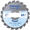 Dremel Blueprint Lama per Sega Circolare per legno 85 x 1,1/0,7 x 15 mm (CS500)