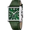 Festina Orologio Uomo Festina Pelle On the Square Cronografo F20636/3 Verde