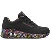 SKECHERS UNO LOVING LOVE 155506 BKRG scarpe donna sneakers casual
