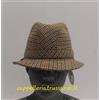 BARBISIO CAPPELLO UOMO BARBISIO PIED DE POULE CAMMELLO TESSUTO LANA MADE IN ITALY