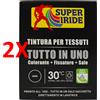 SUPERIRIDE 2 X Super Iride Coloreria All In One Nero 350 Grammi Colorante Fissatore Sale