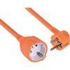 Electraline 01634 PROLUNGA da Giardino MT con Presa SCHUKO, Cavo 3G1.5 mm², IP20, Arancio, Arancione, 40 M