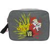 CYPBRANDS - Pokémon - Beauty Case, Borsa da viaggio, Unisex, Grigio, Borsa per scarpe, Battaglia, Prodotto ufficiale