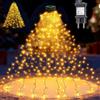 Dekofun Luci Natale Albero 400 LED 2Mx16 Fili Mantello Luci Albero di Natale 8 Modalità