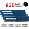 Senza marchio 32GB 16GB 8GB DDR3 PC3L-12800U 1600MHz 2Rx8 1.35V PC Desktop RAM Per SKHynix IT