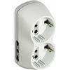 BTicino S3614D Adattatore B4, con 2 prese standard tedesco + 2 bipasso (10/16 A