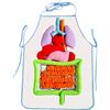 Grembiule con gioco educativo per bambini modello organo corpo organo