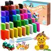 snookids 42 Colori Plastilina per Bambini, Argilla da Modellare con 4 Utensili,