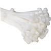 Does not apply Fascette Plastica Bianche 100 X 2,5 Mm 100 Pezzi Di Cablaggio Professionali, Res