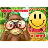 Decora Cialda - Ostia per torte Curioso come George con tua foto. Anche A3!
